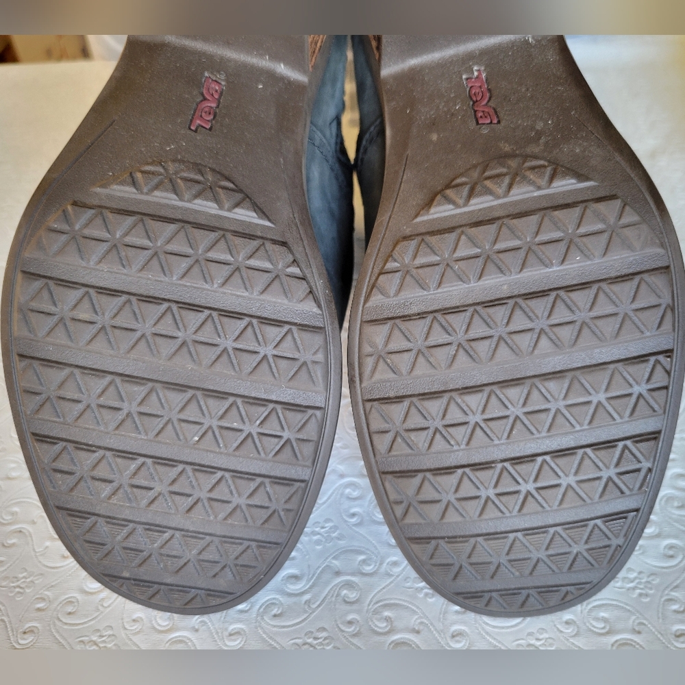 Teva Boots Gray Womens 9 Foxy Ankle Booties Heels Side Zipper 1008317 - Picture 6 of 12